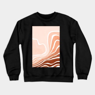 Warm abstract desert landscape Crewneck Sweatshirt